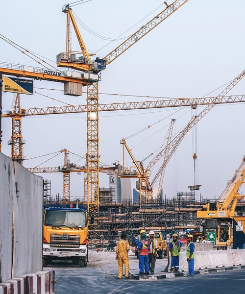 Technische installatie in uitvoering